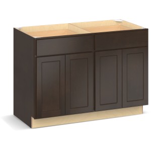 RELIABILT Parkstone II Base Cabinet, Espresso Stained, 48" W, 4 Doors 2 Drawers, Fully Assembled - 641023 | Lowe's Pro Supply